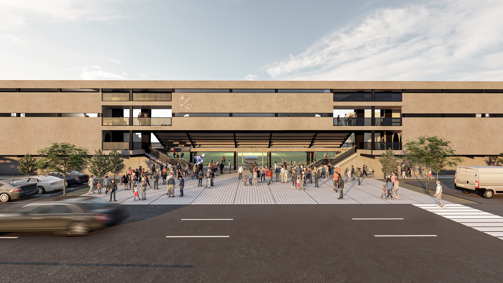 FC Bokelj Stadium design